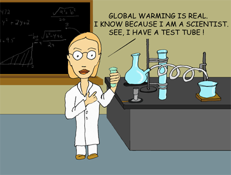 cartoon Climate Change psuedo-science